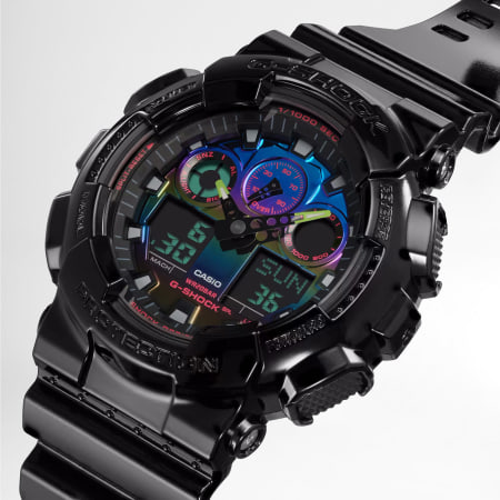 G-Shock - Reloj G-Shock GA-100RGB-1AER1AER Negro
