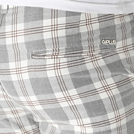 Classic Series - Pantaloni a quadri beige e grigi