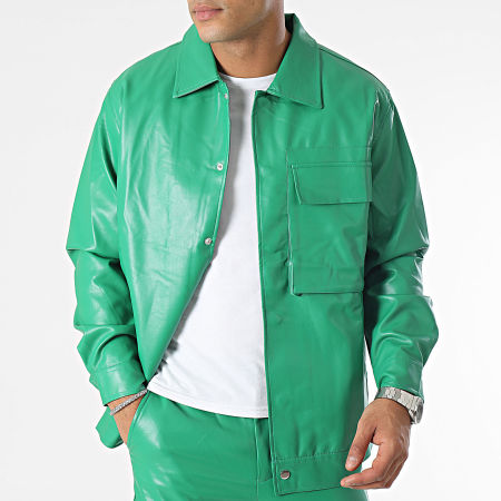 Frilivin - Conjunto de chaqueta y pantalón Cargo verde