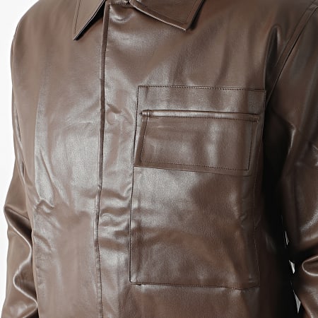 Frilivin - Conjunto de chaqueta y pantalón Cargo marrón