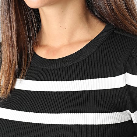 Only - Sally Jersey Mujer Negro Blanco