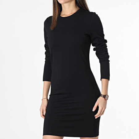 Only - Robe Manches Longues Femme Pretty Noir