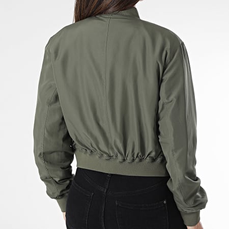 Only - Chaqueta Bomber Alma Mujer Verde caqui