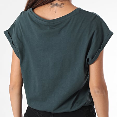 Urban Classics - Camiseta sin mangas de mujer TB771 Verde oscuro