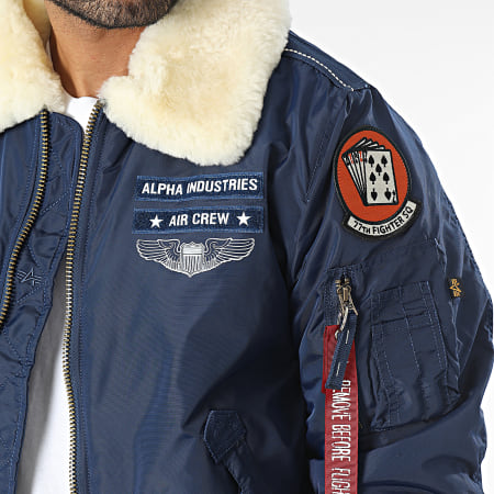 Alpha Industries - Giacca Bomber Injector III Air Force 198113 Navy