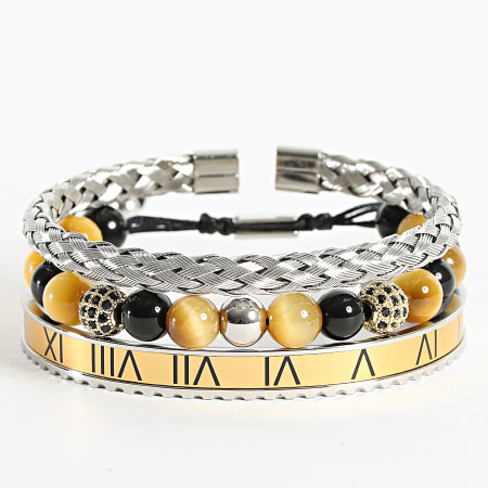 California Jewels - Lot De 3 Bracelets Argenté Beige
