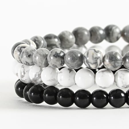 California Jewels - Bracelet Blanc Gris Noir
