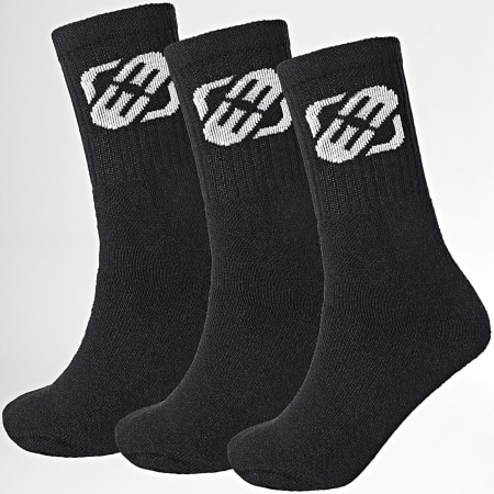 Freegun - Lote de 3 pares de calcetines H40065 Negro