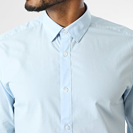 Only And Sons - Chemise Manches Longues Sane Bleu Clair