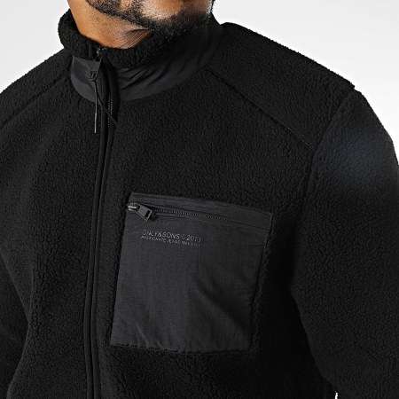 Only And Sons - Chaqueta Dallas Sherpa Negro