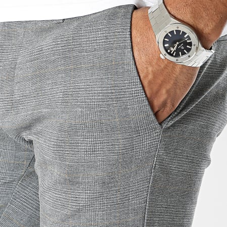 Only And Sons - Mark Pantalones a cuadros gris marengo