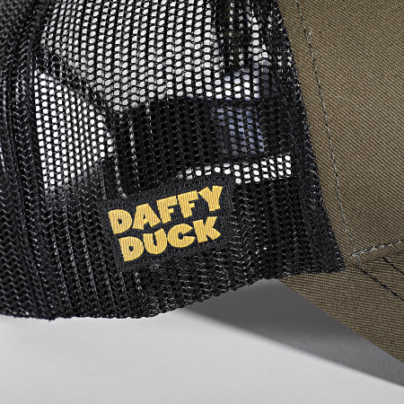 Capslab - Gorra Trucker Daffy Caqui Verde Negro