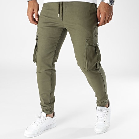 Frilivin Pantalon Cargo Vert Kaki LaBoutiqueOfficielle