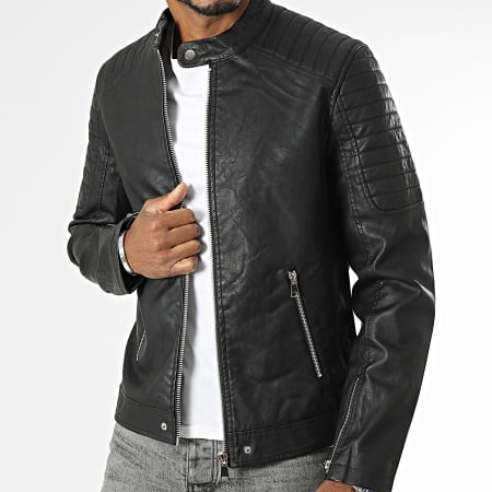 Frilivin Veste Biker Noir LaBoutiqueOfficielle