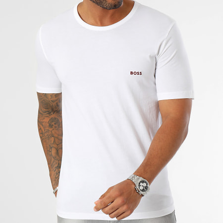 BOSS - Confezione da 3 magliette RN 50499445 Nero Bianco Blu Navy