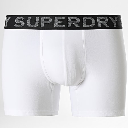 Superdry - Lot De 3 Boxers Classic Blanc