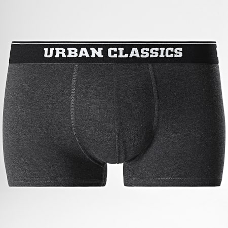 Urban Classics - Lot De 2 Boxers TB1277 Noir Gris Anthracite