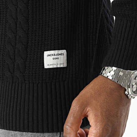 Jack And Jones - Pull Cogrid Cable Noir