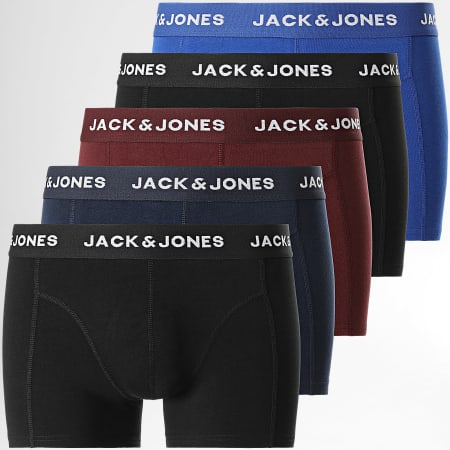 Jack And Jones - Lot De 5 Boxers Black Friday 12242494 Noir Bleu Marine Bordeaux