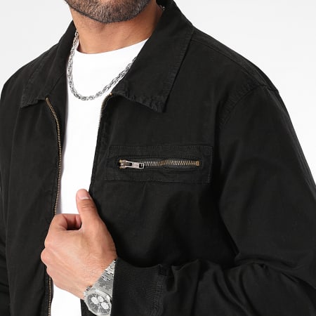 LBO - Conjunto de chaqueta con cremallera y pantalón cargo 0438 Negro