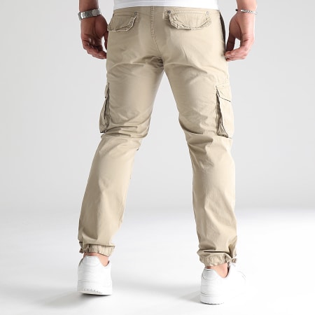 LBO - Pantaloni cargo con cintura 0440 Beige