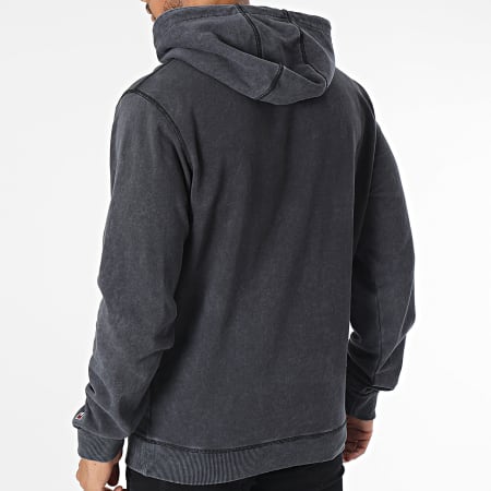 Tommy Jeans - Sweat Capuche Regular Washed Signature 7912 Gris Anthracite