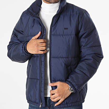 Levi's - A5640 Abrigo con capucha Azul marino