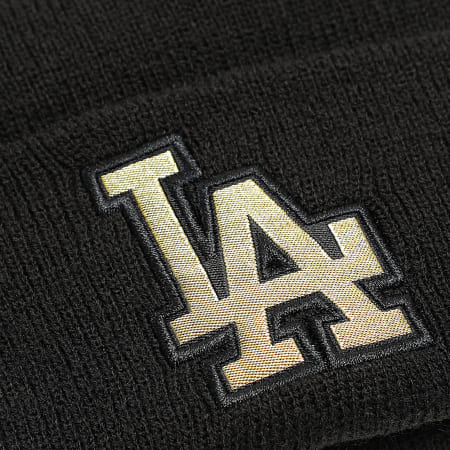 New Era - Bonnet Metallic Badge Los Angeles Dodgers Noir Doré