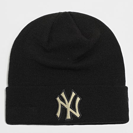 New Era - Bonnet Metallic Badge New York Yankees Noir Doré