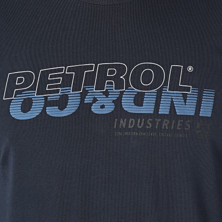 Petrol Industries - TLR660 Camiseta de manga larga azul marino