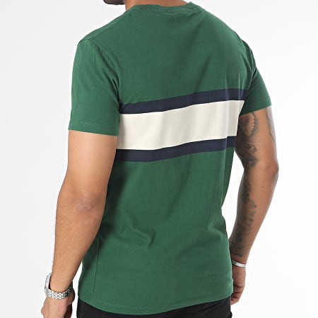 Superdry - Maglietta Essential Logo Stripe Verde