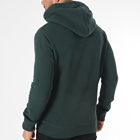 Superdry - Sudadera con capucha Essential Logo Verde