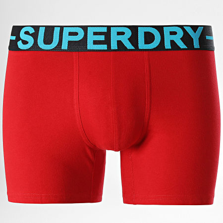 Superdry - Set di 3 boxer classici blu navy