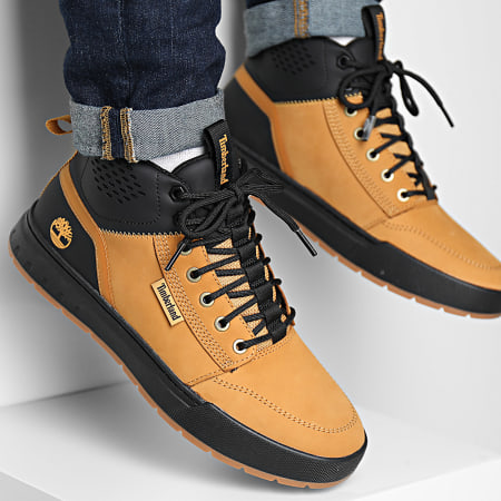 Timberland - Chaussures Maple Grove Mid A2DC2 Wheat Nubuck