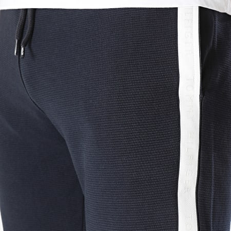 Tommy Hilfiger - 3013 Pantalón de chándal con banda azul marino