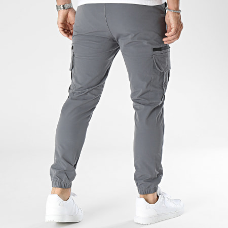 Zayne Paris  - Pantalon Cargo Gris Anthracite
