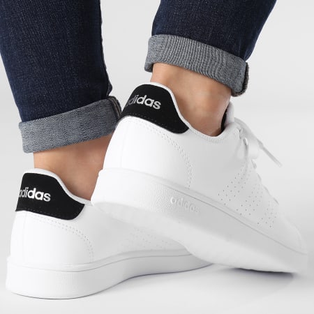 Adidas Performance - Zapatillas Advantage Mujer IG2510 Blanco Core Negro Plata Metálico