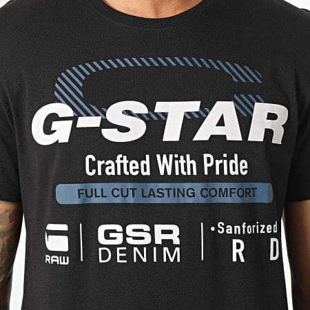 G-Star - Camiseta Old Skool D23714 Negro