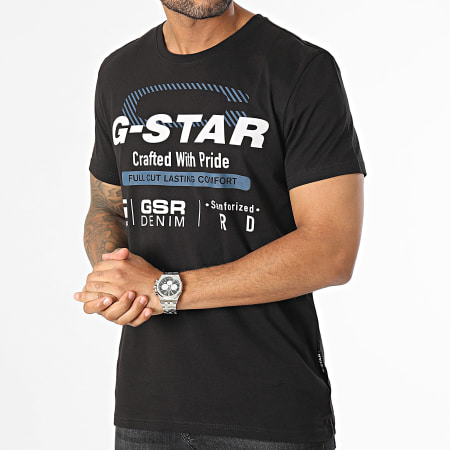 G-Star - Camiseta Old Skool D23714 Negro