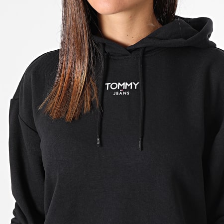 Tommy Jeans - Sudadera con capucha para mujer 6394 Negro