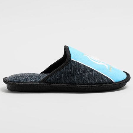 OM - Pantofole azzurre e nere