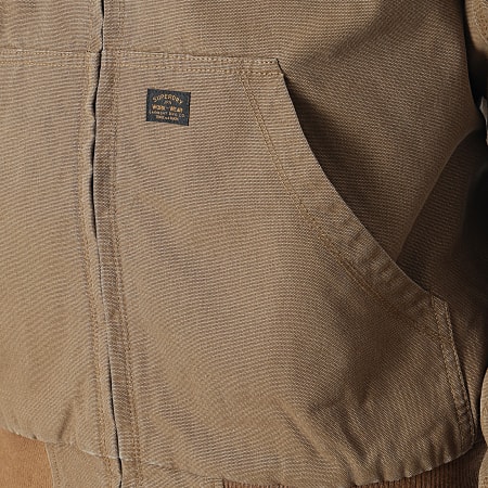 Superdry - Vintage Workwear Jas met capuchon Bruin