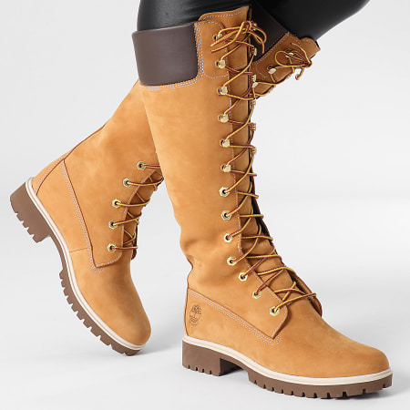 Timberland - Boots Femme Premium 14 Inch Waterproof 03752R Wheat Nubuck