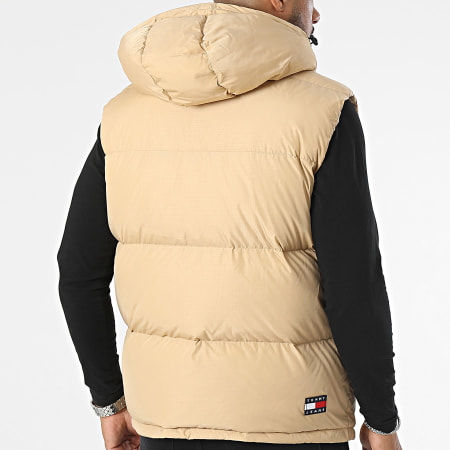 Tommy Jeans - Doudoune Capuche Sans Manches Alaska 4447 Beige Fonc?� - LaBoutiqueOfficielle.com