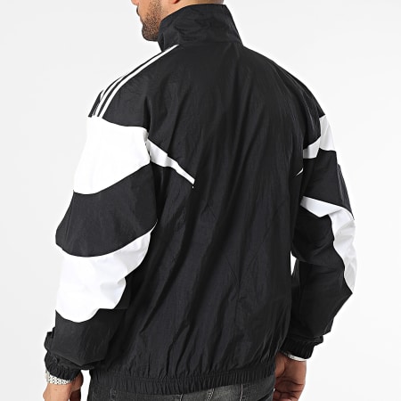 Adidas Originals Cutline IL2465 Giacca a vento nera con strisce