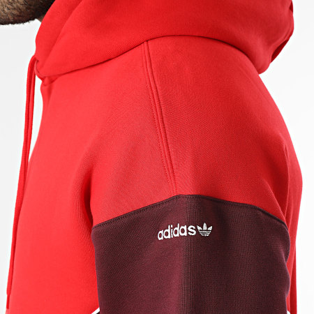 Adidas Originals - Felpa con cappuccio catarifrangente IM4420 Red Navy