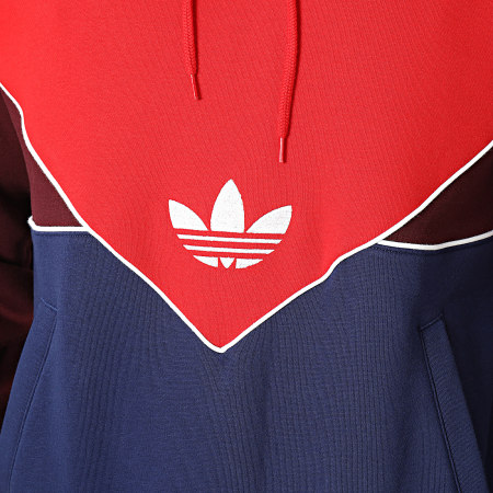 Adidas Originals - Sweat Capuche Reflective IM4420 Rouge Bleu Marine