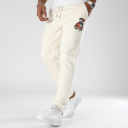 Teddy Yacht Club - Pantaloni da jogging arancione beige della serie Art