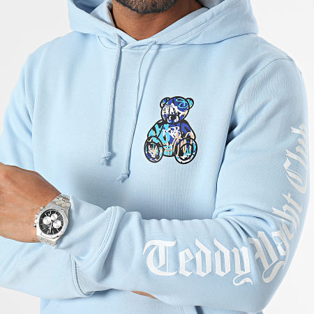 Teddy Yacht Club - Art Serie Hoodie Blauw Lichtblauw