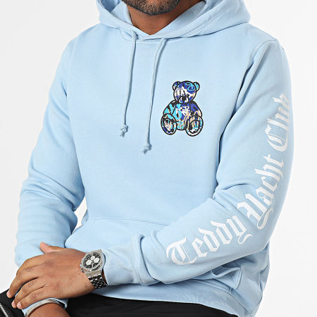 Teddy Yacht Club - Art Serie Hoodie Blauw Lichtblauw